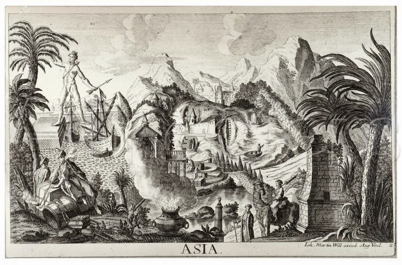   ––“Asia”, an anthropomorphic landscape by Johann Martin Will