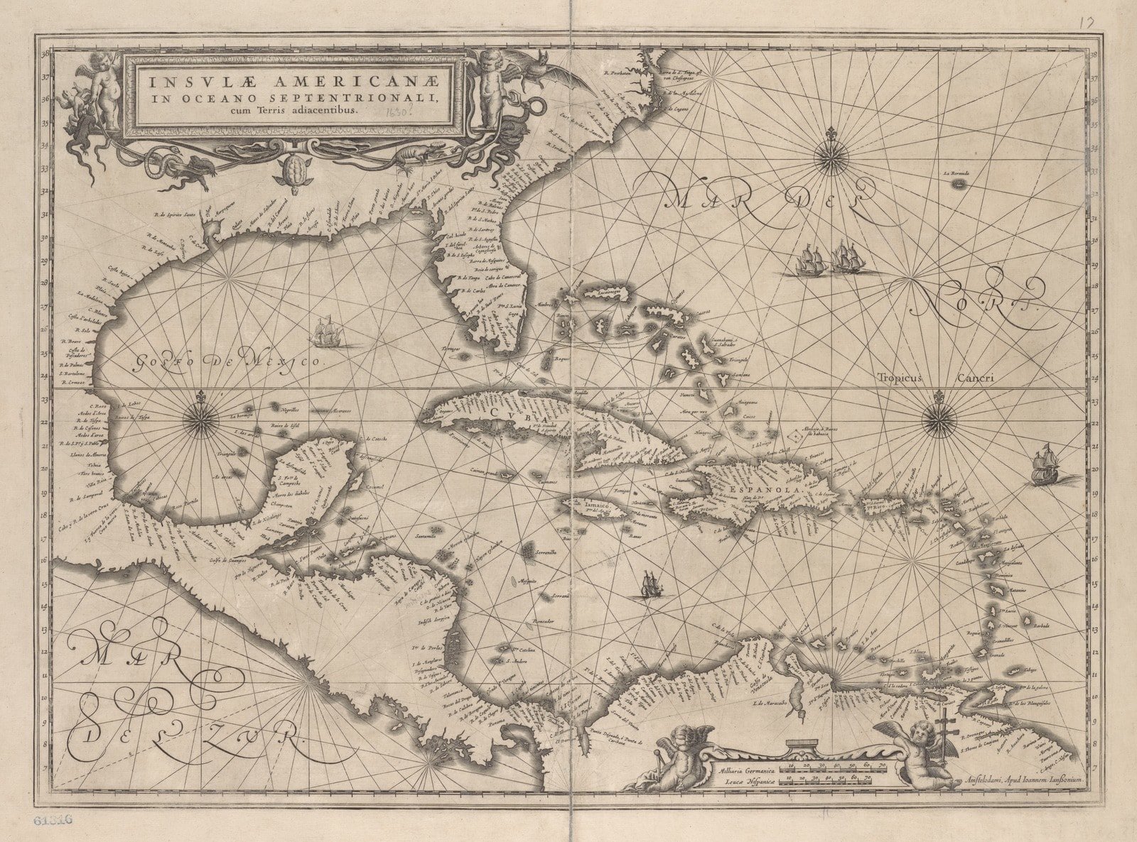 1630 map of the Americas