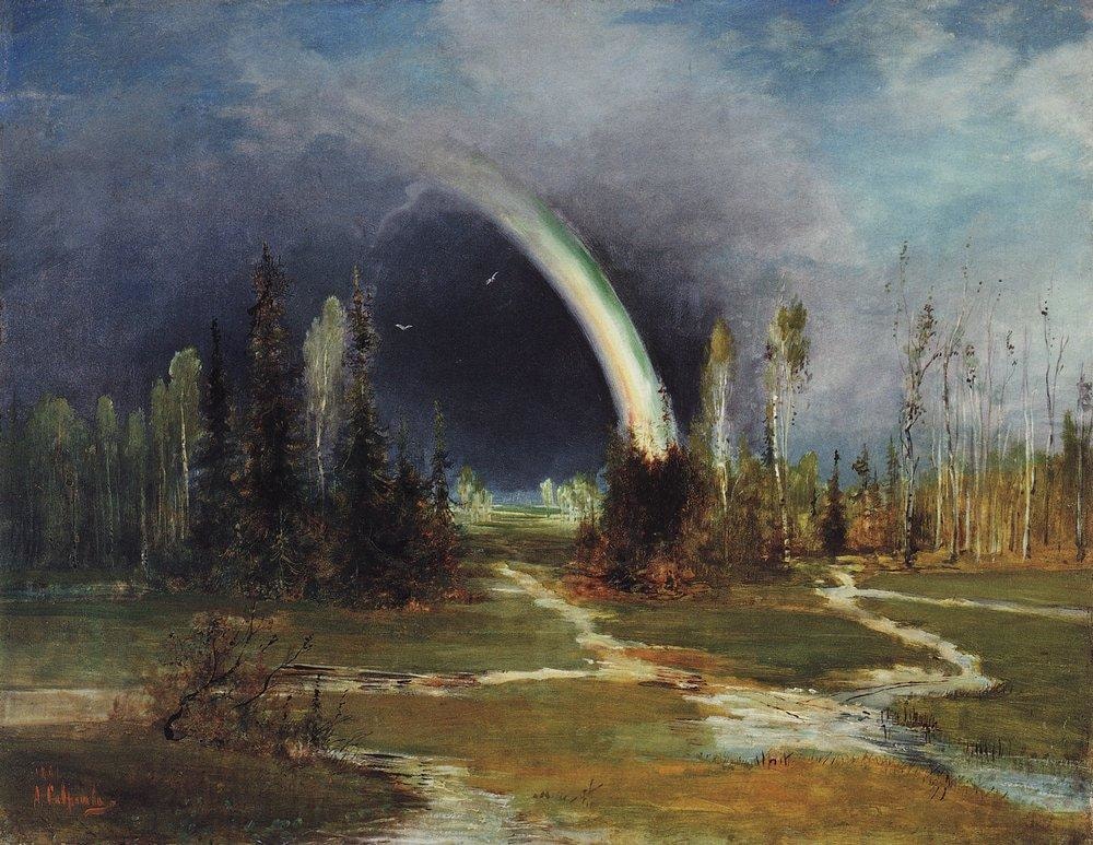 Landscape with Rainbow, Alexey Savrasov (1881)