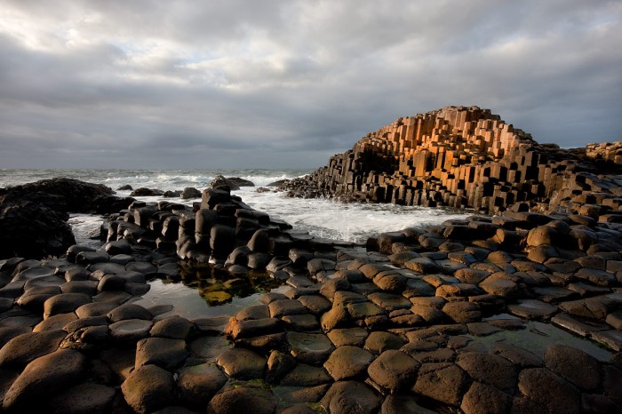 Giant's Causeway on cloudy day
