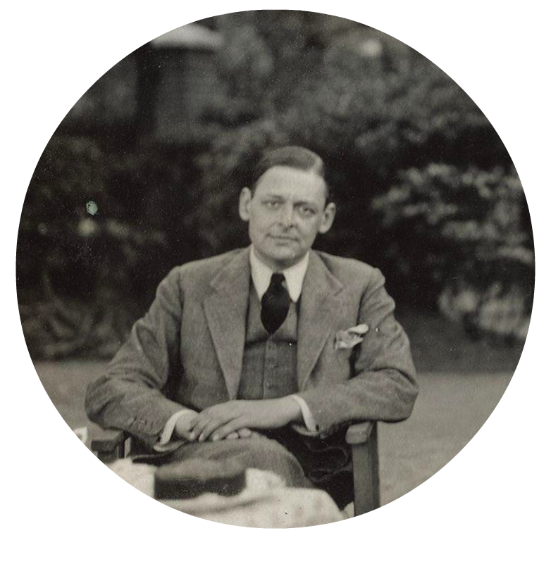 Black and white photo of T.S. Eliot 