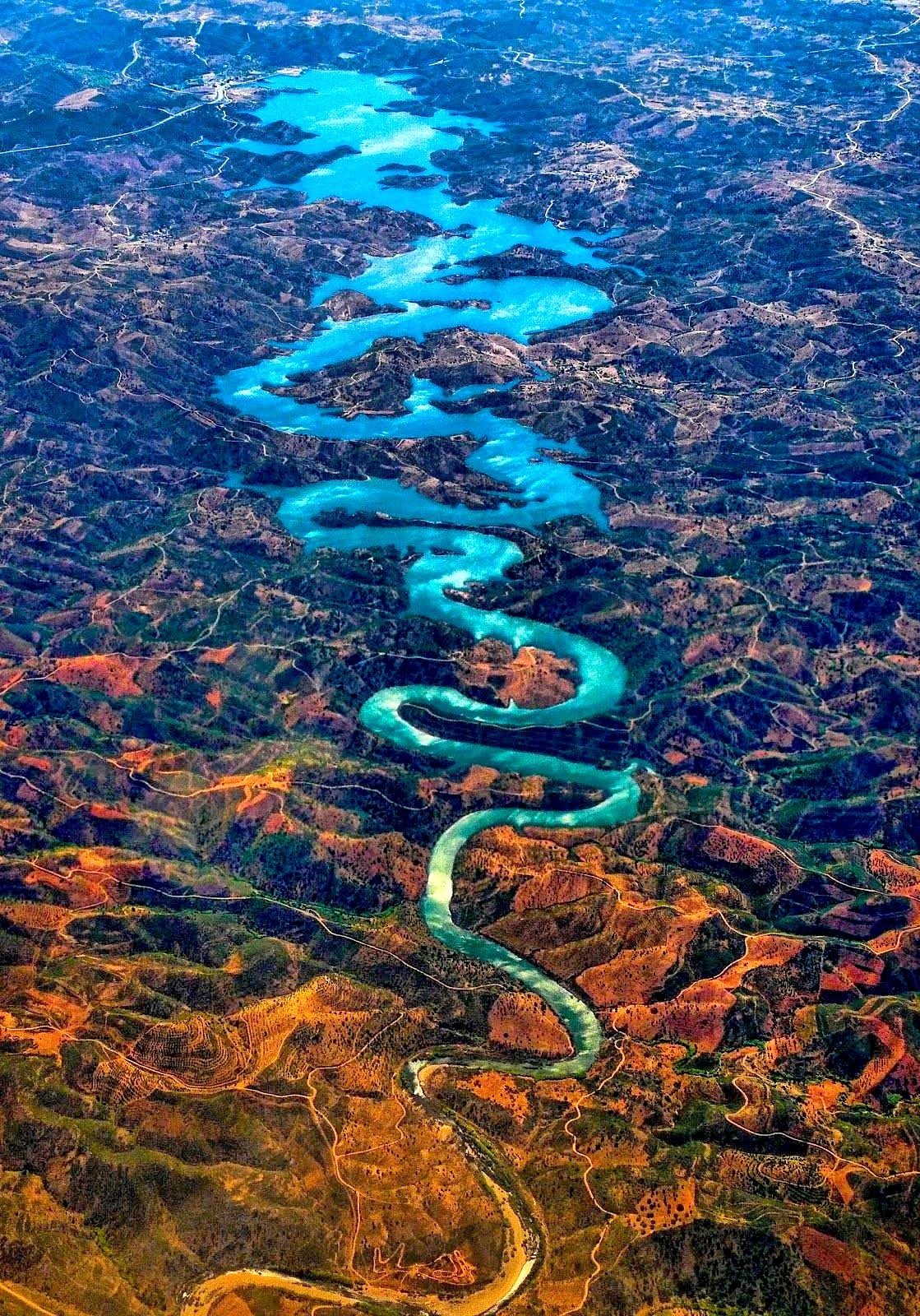 The Blue Dragon River in Portugal