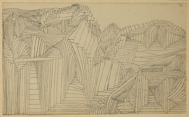 Line drawing by Paul Klee.