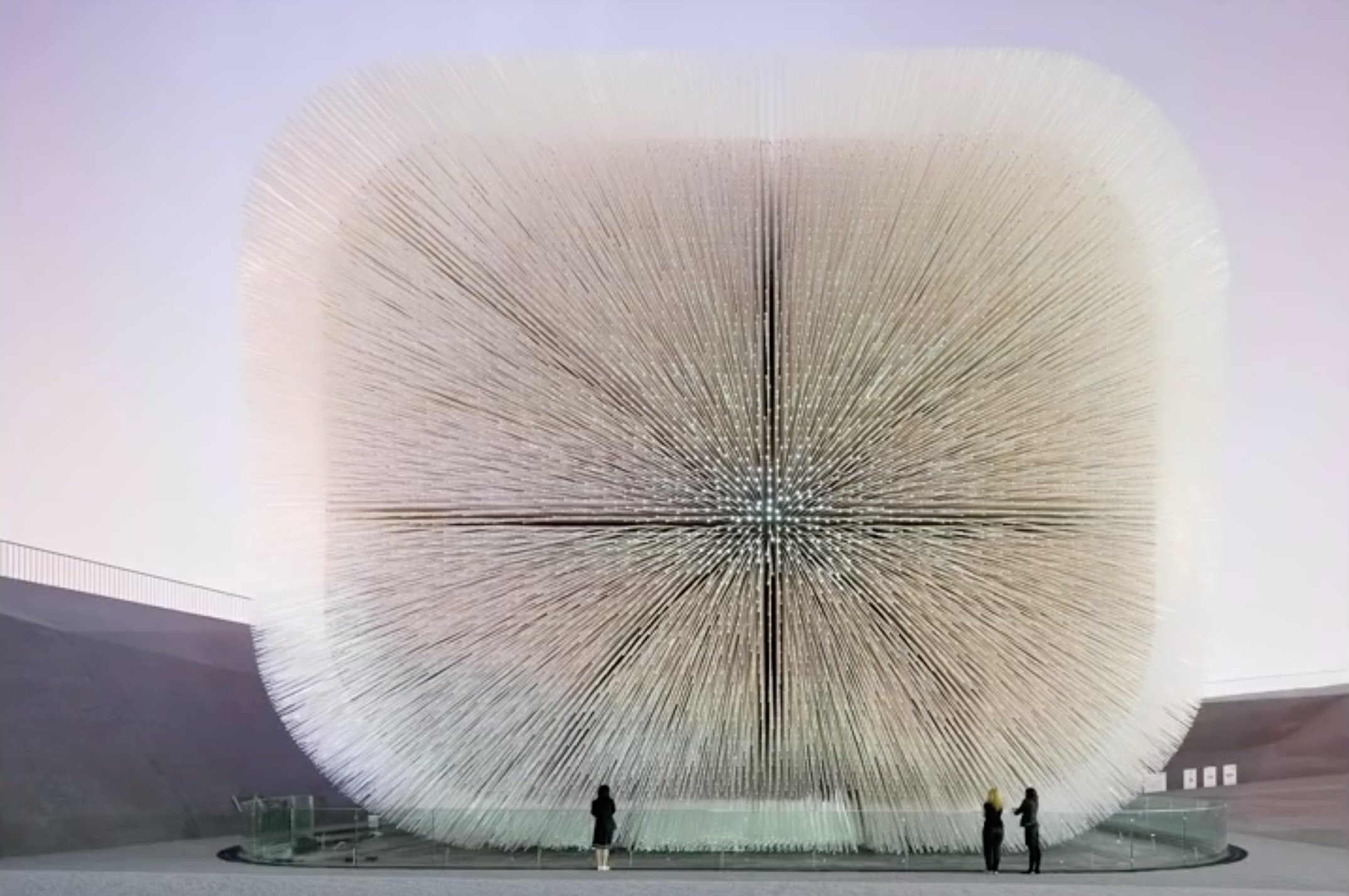 Seed Cathedral installation by Thomas Heatherwick