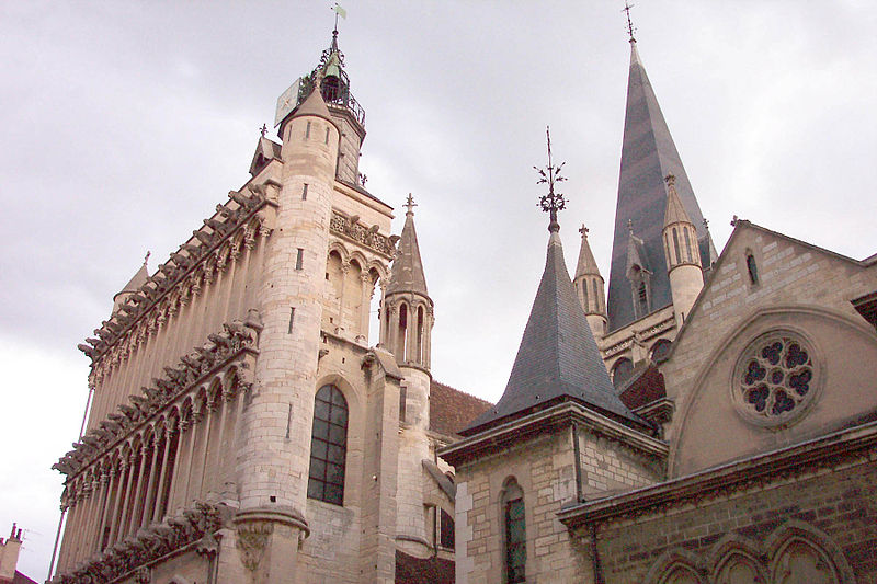 Spires of Dijon church