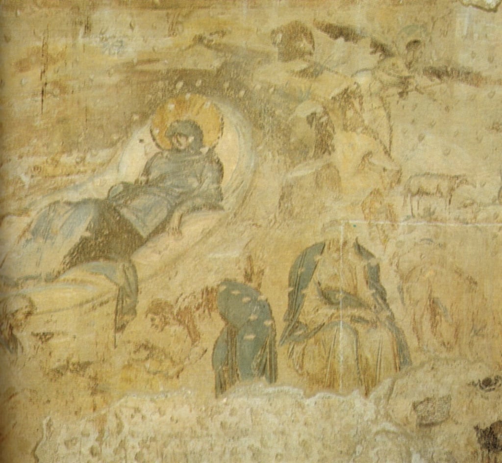 Nativity scene in Castelseprio, unknown master, 9th century