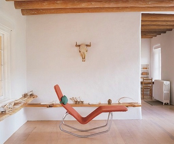 Lounge chair in Georgia O’Keefe’s studio – Abiquiu, New Mexico