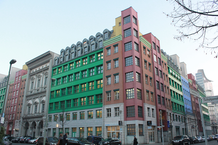Schützenstrasse apartment buildings in Berlin designed by Aldo Rossi