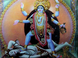 Illustration of the Hindu goddess Kali