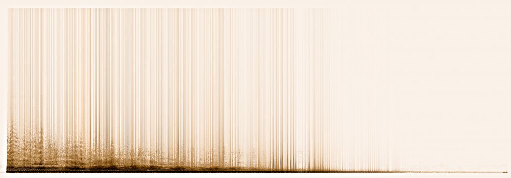 Spectrogram of the dying note of the foghorn ©Autogena & Portway 2013