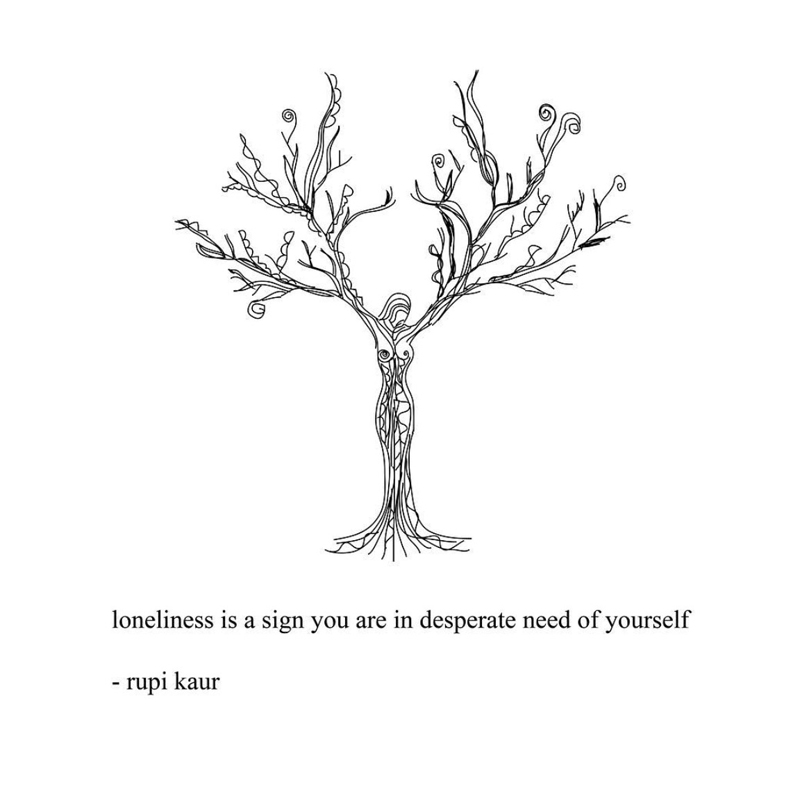 Loneliness by Rupi Kaur