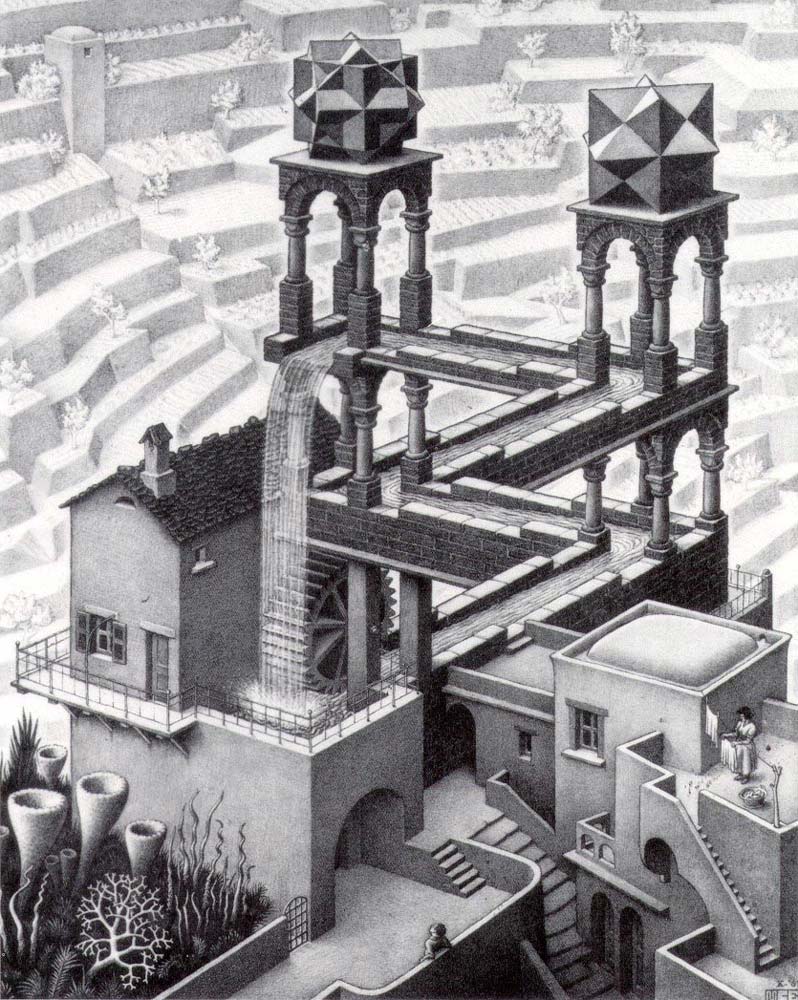 mc escher waterfall