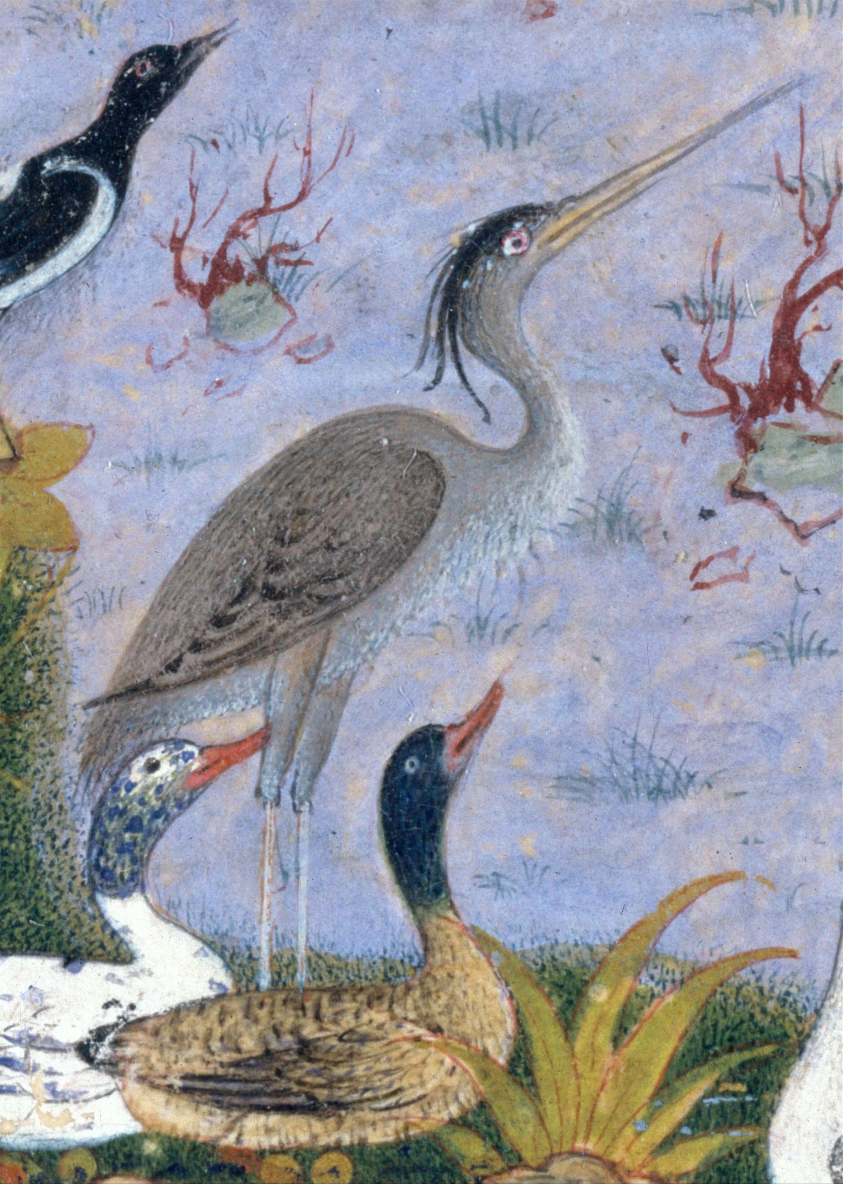 Painting of a crane
