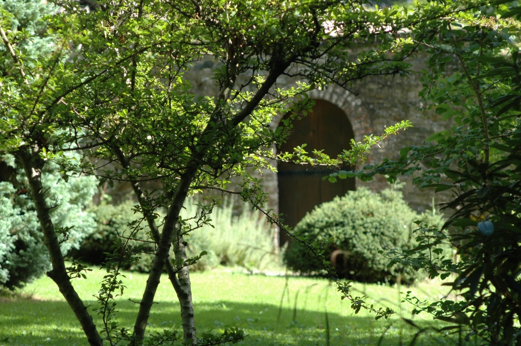 Interior of a secret garden 