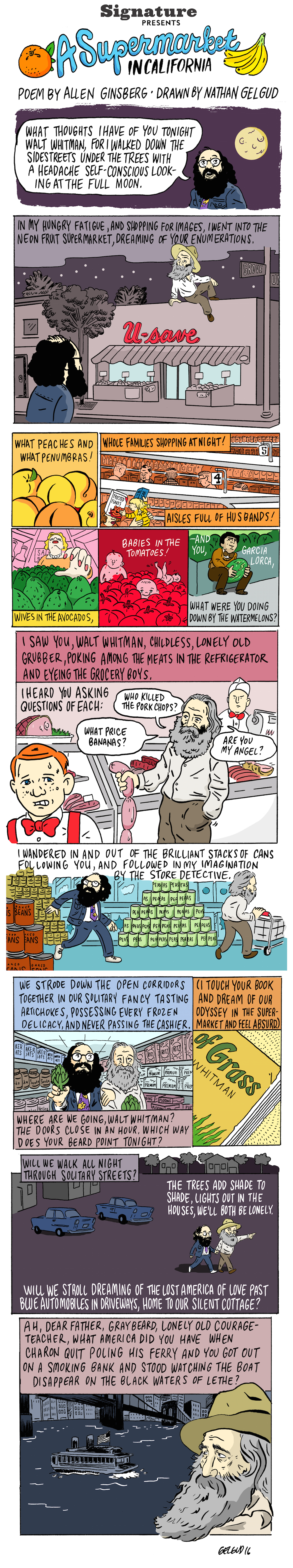 Supermarket in California comic strip