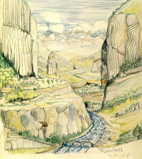 Painting of Rivendell 