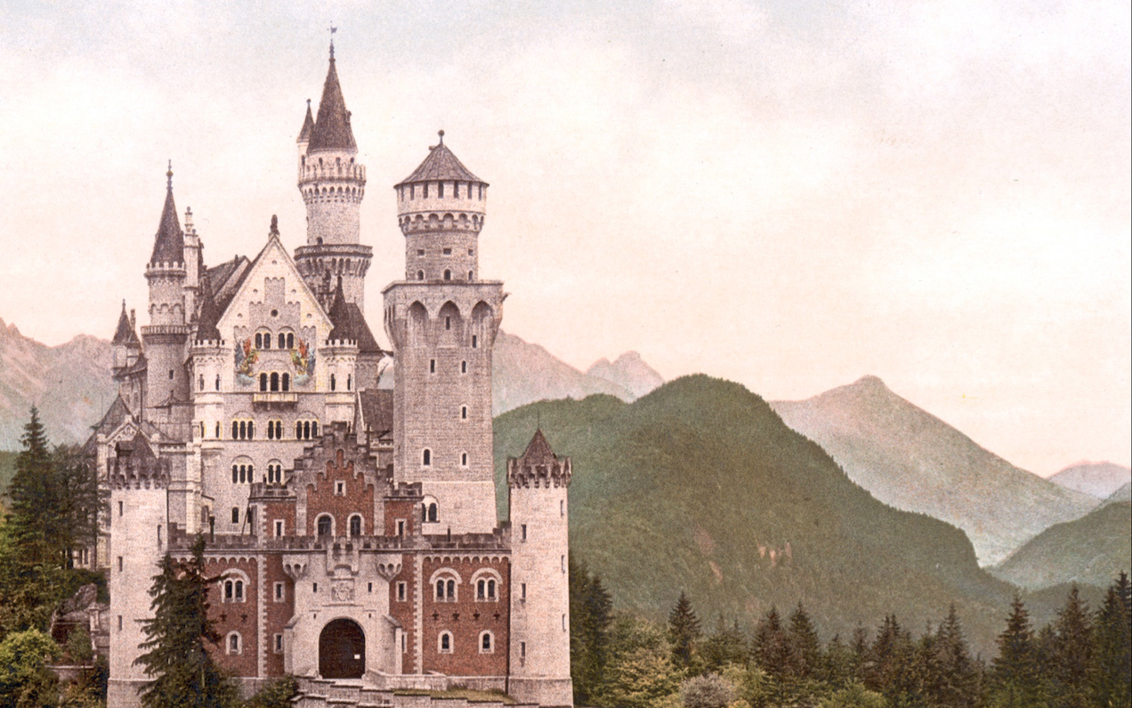Facade of German castle