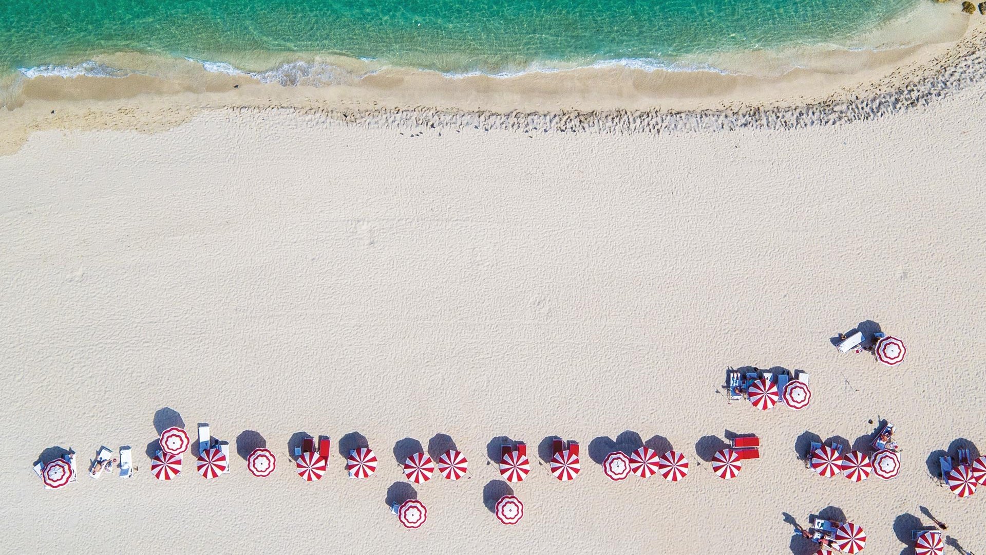 faena beach aerial view