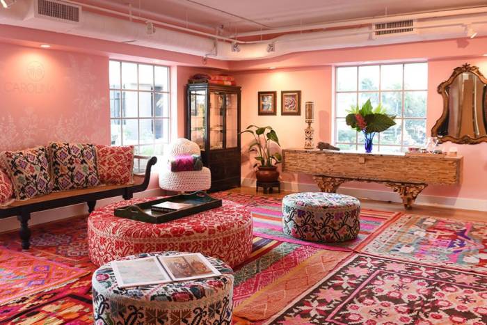 Faena bazaar interior of store with seating area