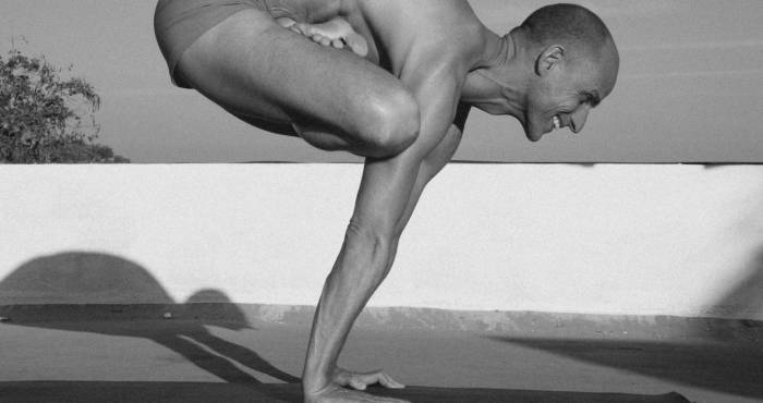 Man doing yoga