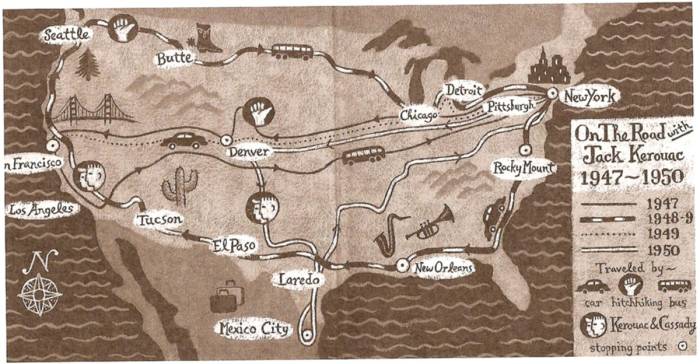 On the road Jack Kerouac - delpire & co
