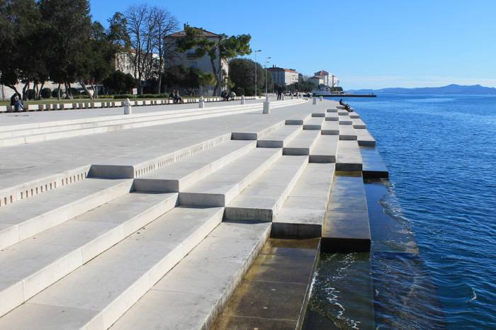 Cement Steps leading into the ocean
