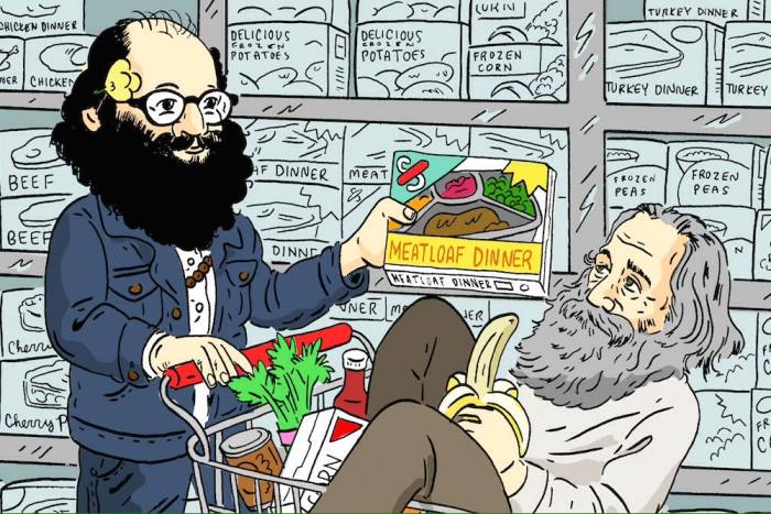 A Visit to the Supermarket with Walt Whitman and Allen Ginsberg