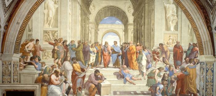 Painting: "The School of Athens" by Raffaello Sanzio da Urbino