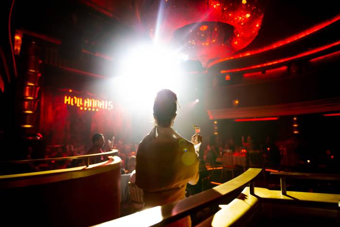 View of faena theater performer with the stage in the background