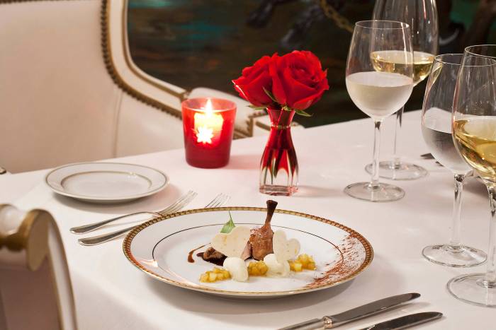 elegant table set for dinner
