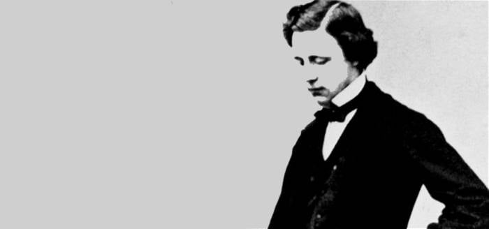 photo of Lewis Carroll in a suit