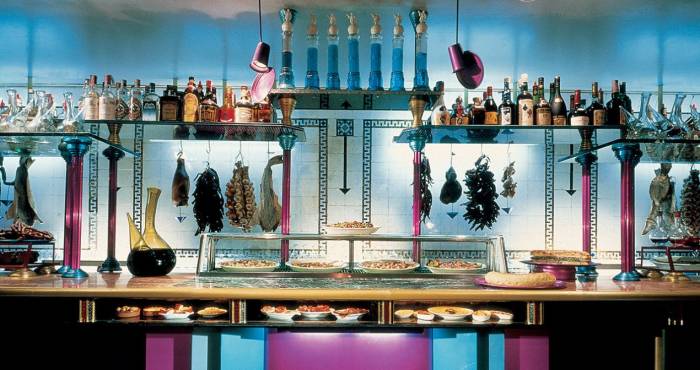 internal shot of bar and food prep area of El Internacional