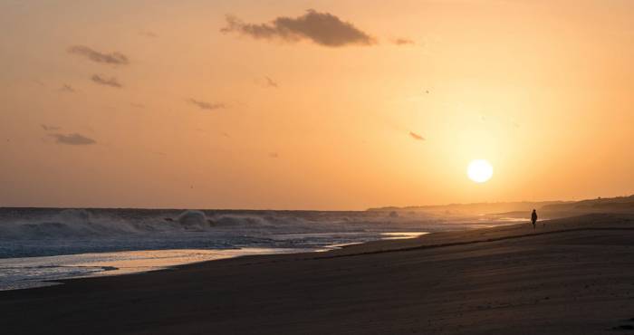 beachside sunset
