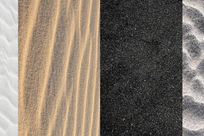 four types of sand