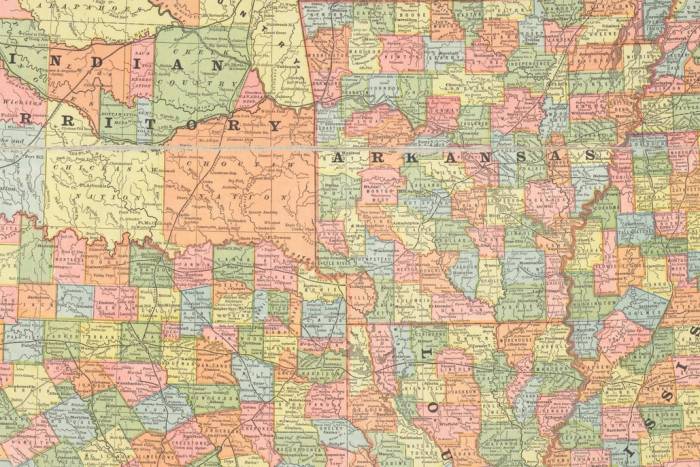 Map of the southern United States