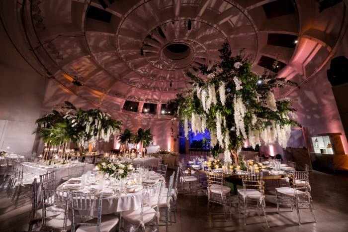 interior of Faena Forum wedding venue