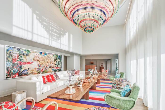 Faena Spa waiting area