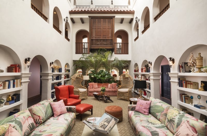 Sitting area at Casa Faena