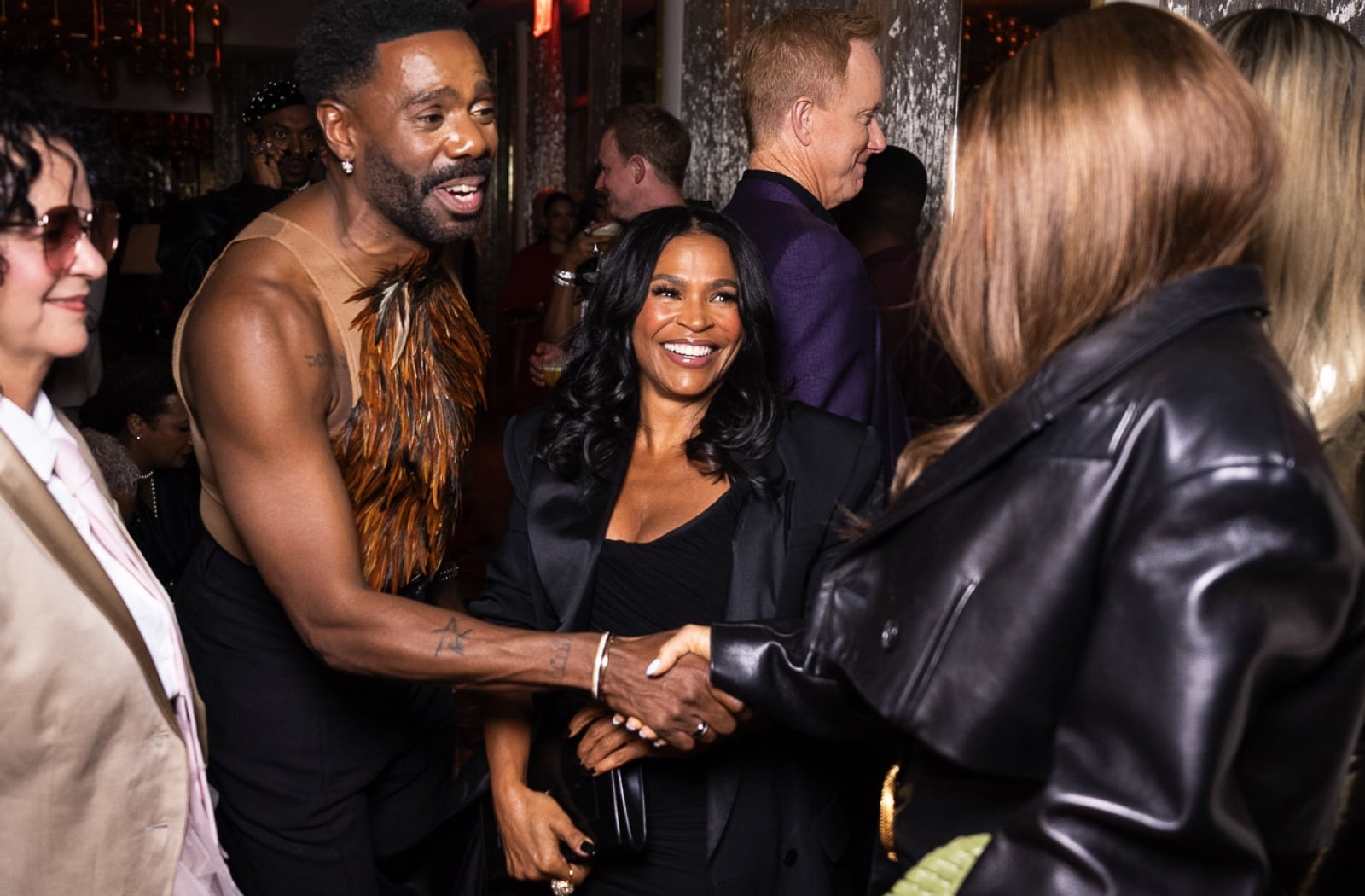 colman domingo at the pre met gala party