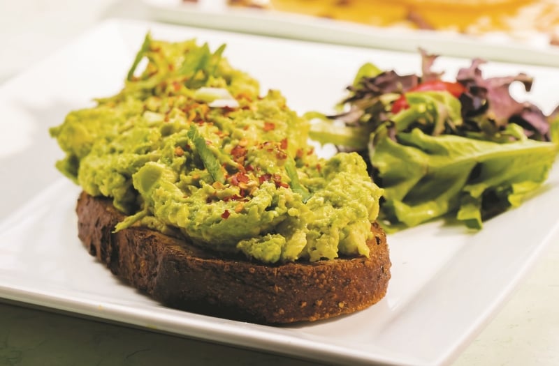 Avocado Toast at Crema Cafe