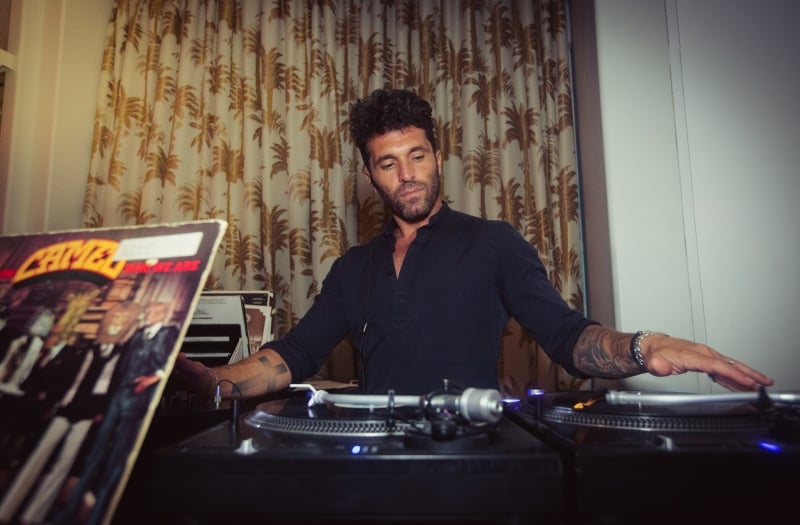 DJ Spinning Records