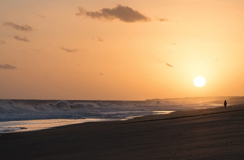 beachside sunset