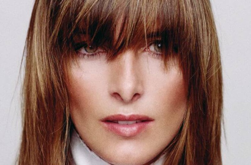 closeup of woman's face