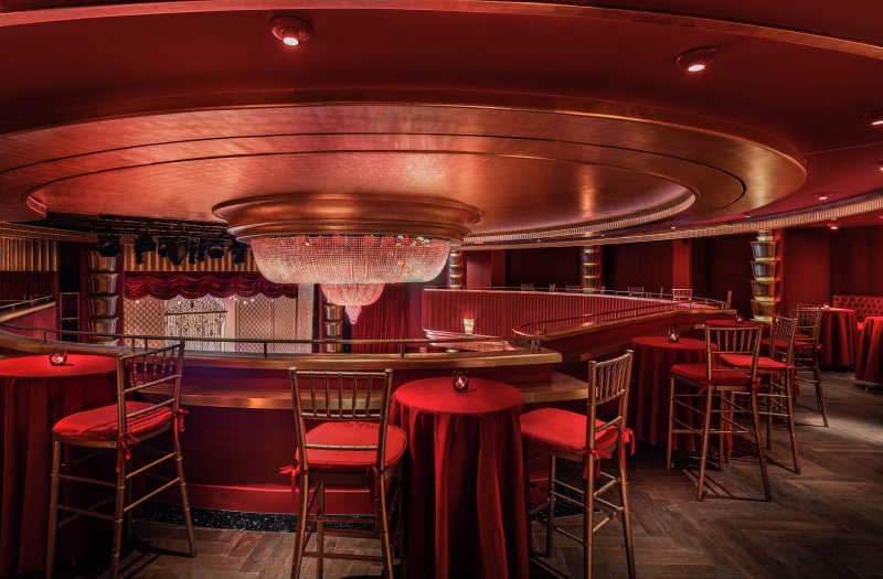 faena theater upper bar area overlooking stage