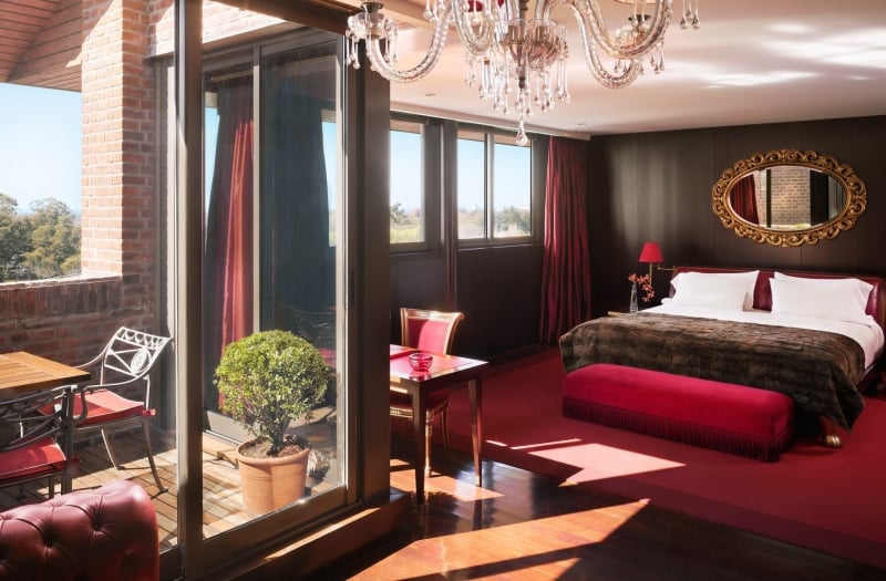 presidential suite hotel bedroom and balcony