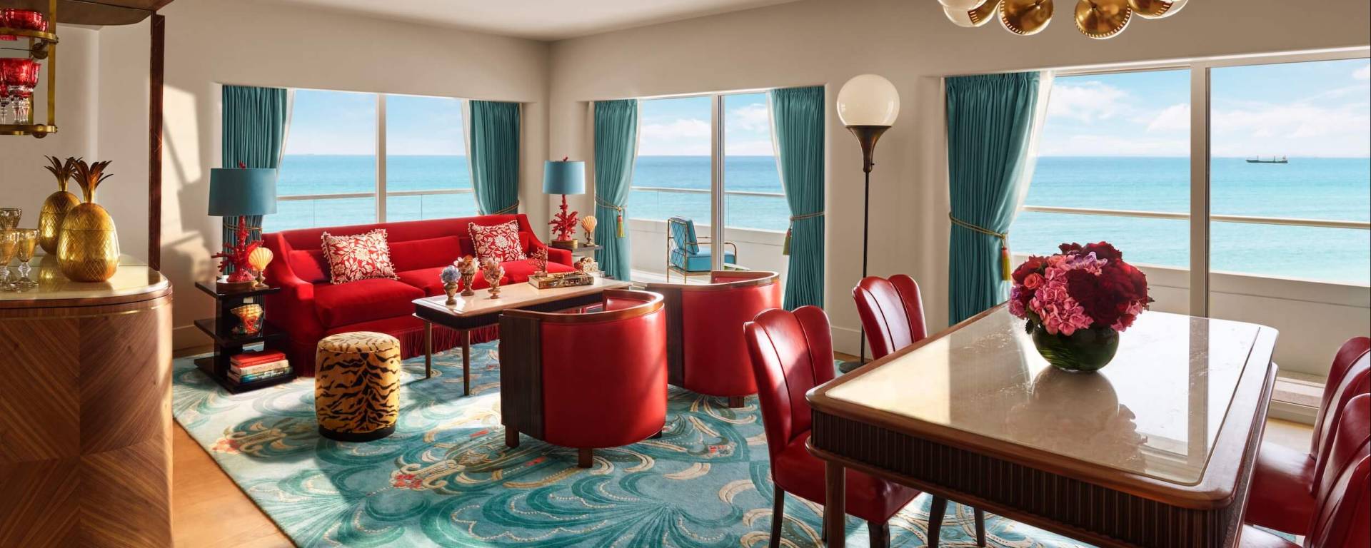 interior view of premier oceanfront corner suite