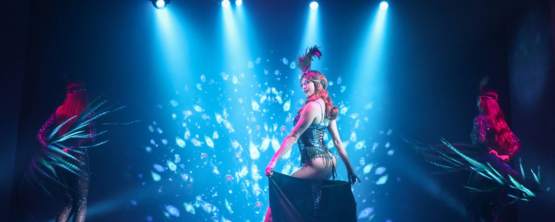 Tryst Cabaret Peacock Dancer Burlesque