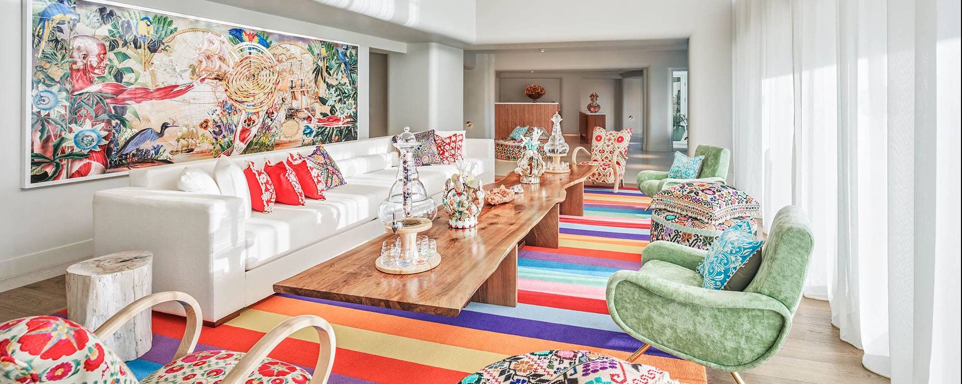 Faena Spa waiting area