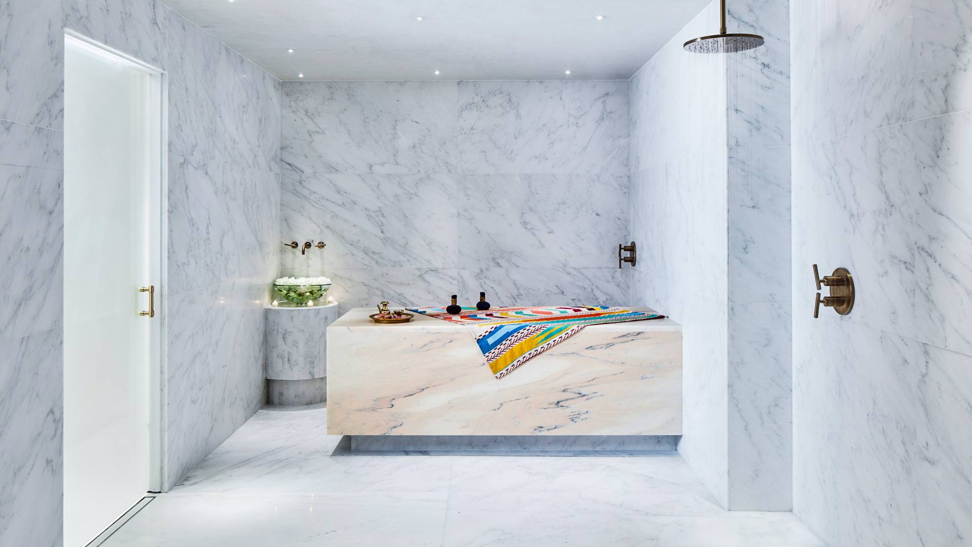 spa marble shower room