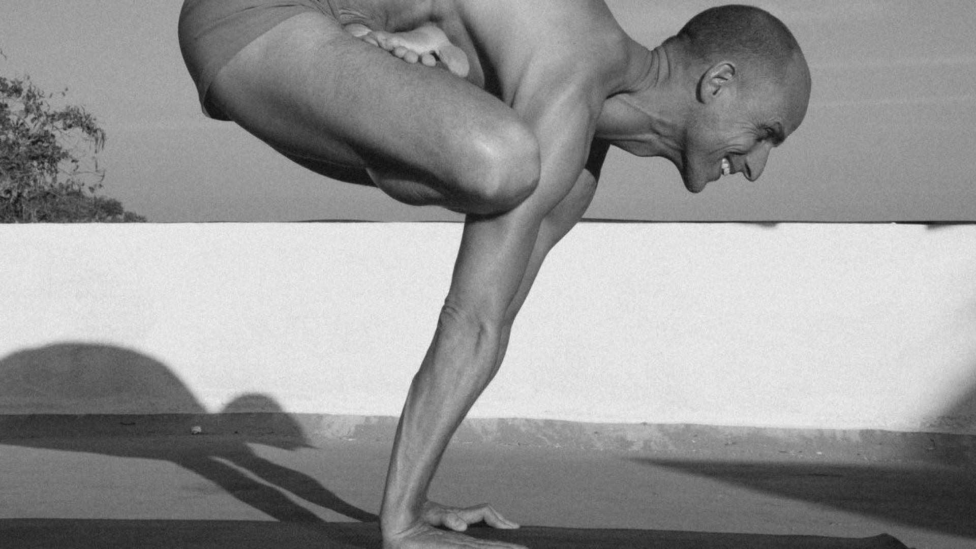 Man doing yoga